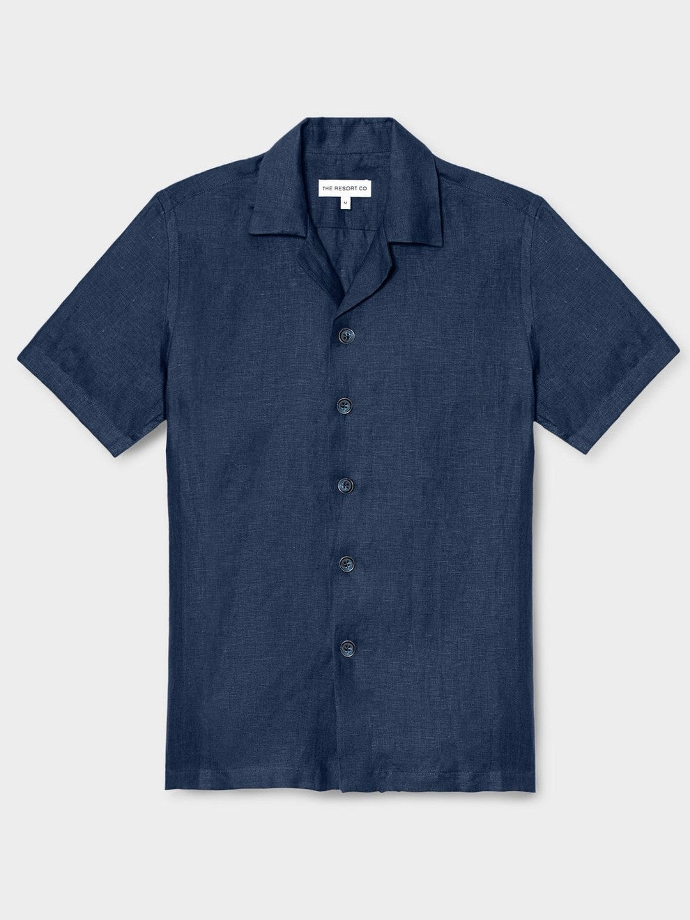 Linen resort shirt navy