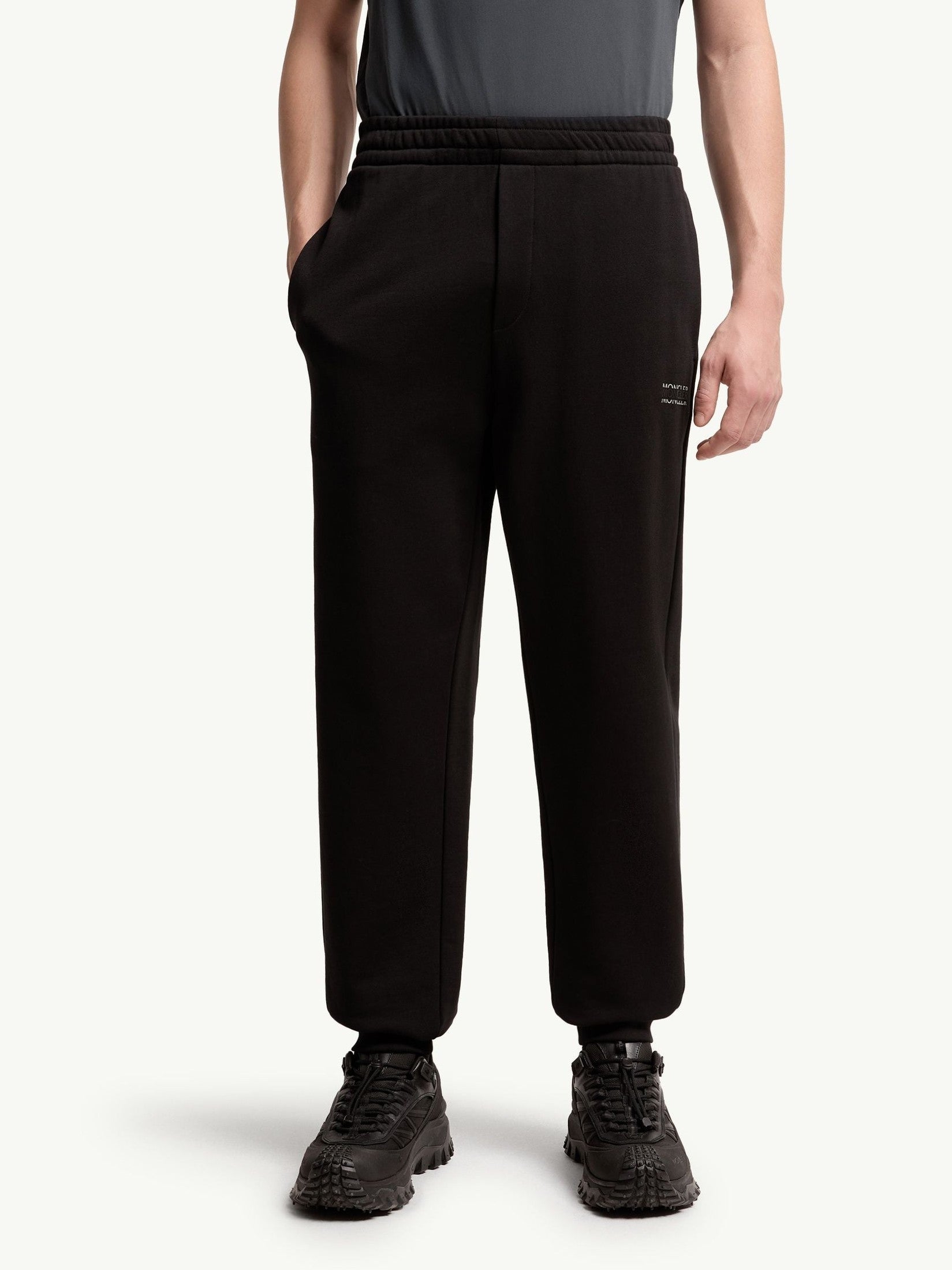 Logo cotton fleece sweatpants