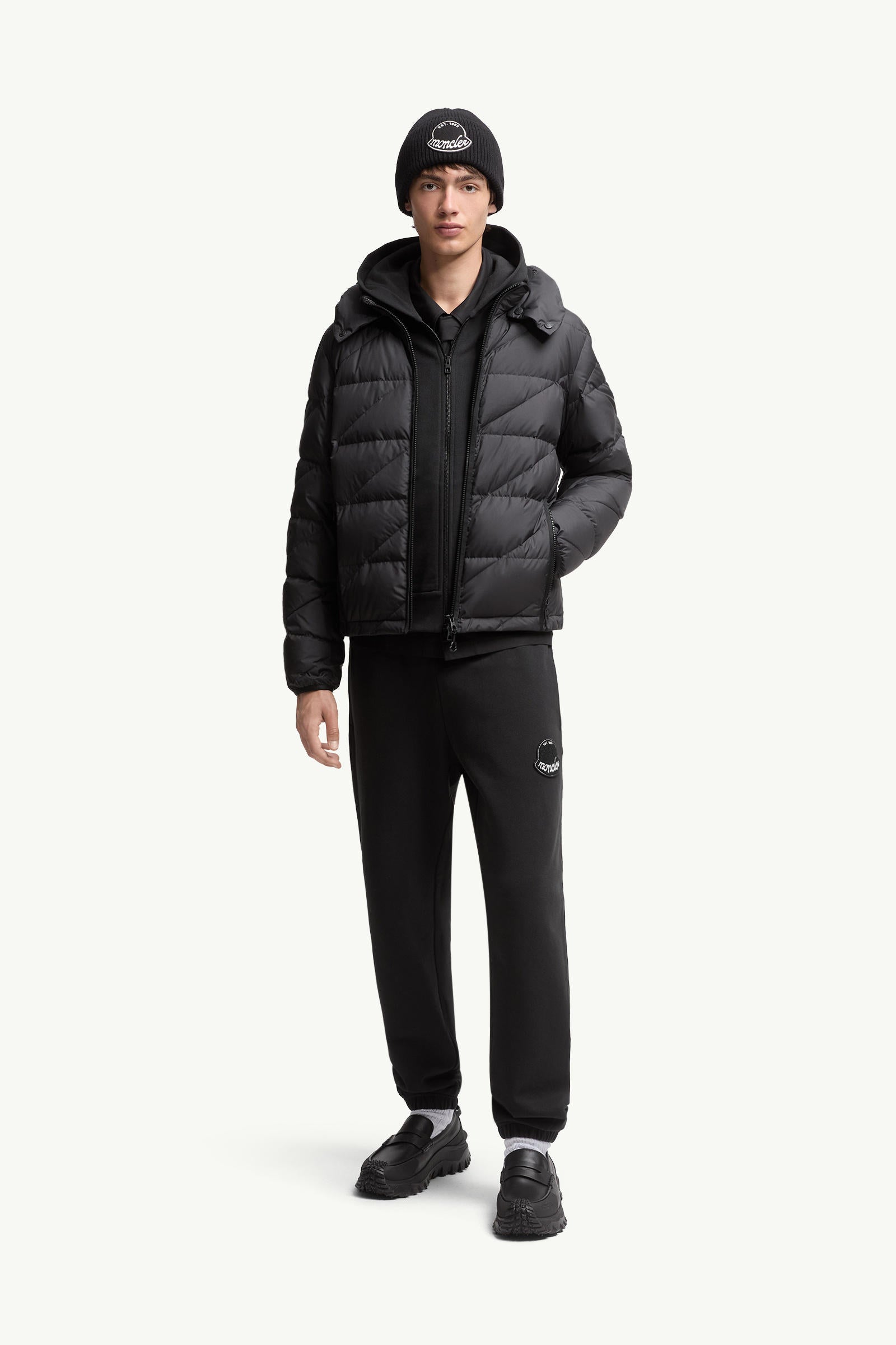 LOGO COTTON ZIP-UP HOODIE