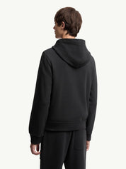 Logo cotton zip-up hoodie