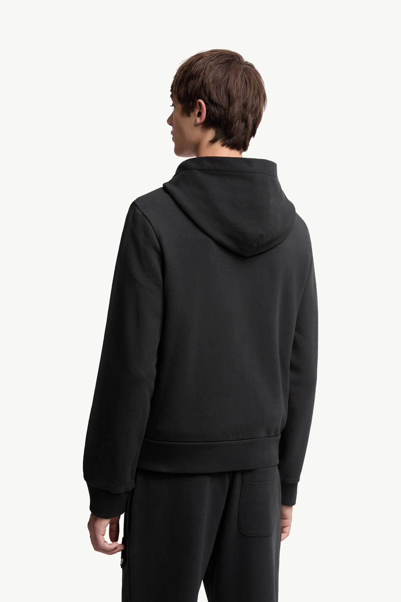 LOGO COTTON ZIP-UP HOODIE