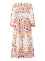 Lyla embroidered maxi dress