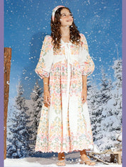 Lyla embroidered maxi dress