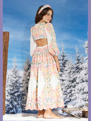 Lyla embroidered maxi dress