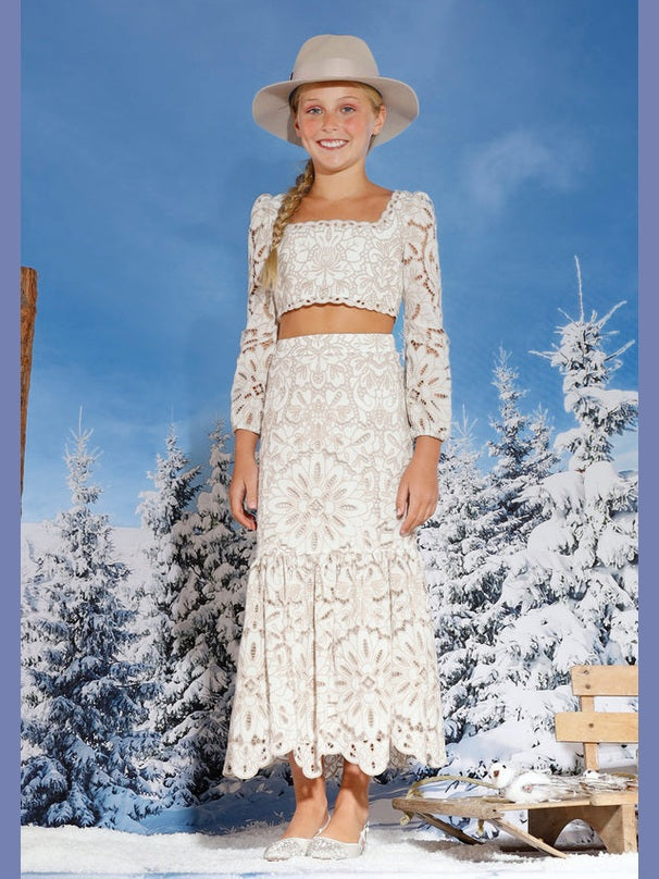 Makayla embroidered skirts