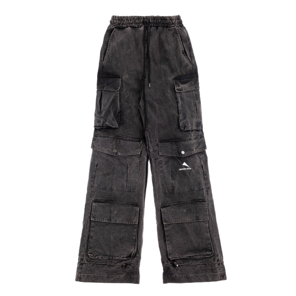 STONE WASHED OVER CARGO PANTS