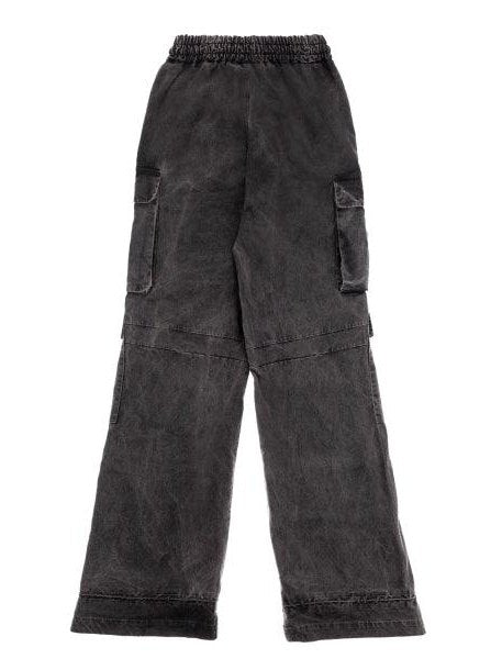 Stone washed over cargo pants