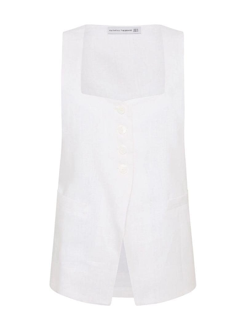 Maya vest white