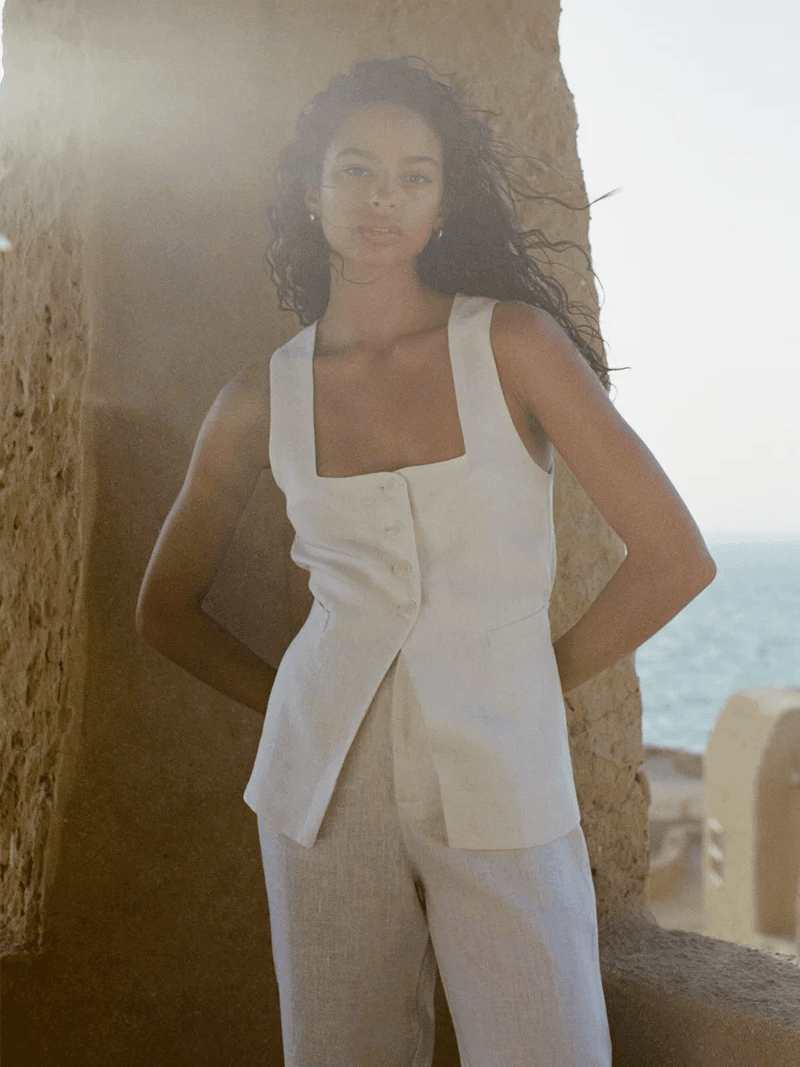 Maya vest white