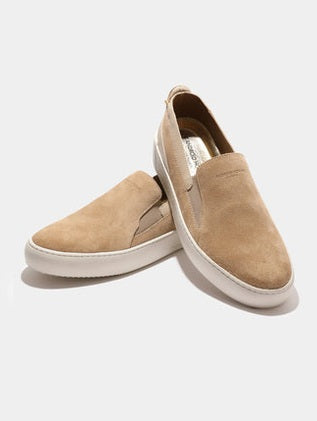 Delta slip leather suede hardware