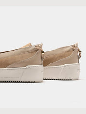 Delta slip leather suede hardware