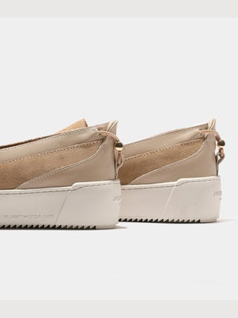 Delta slip leather suede hardware