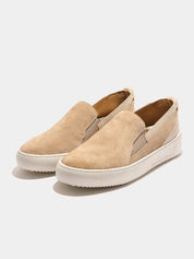 Delta slip leather suede hardware