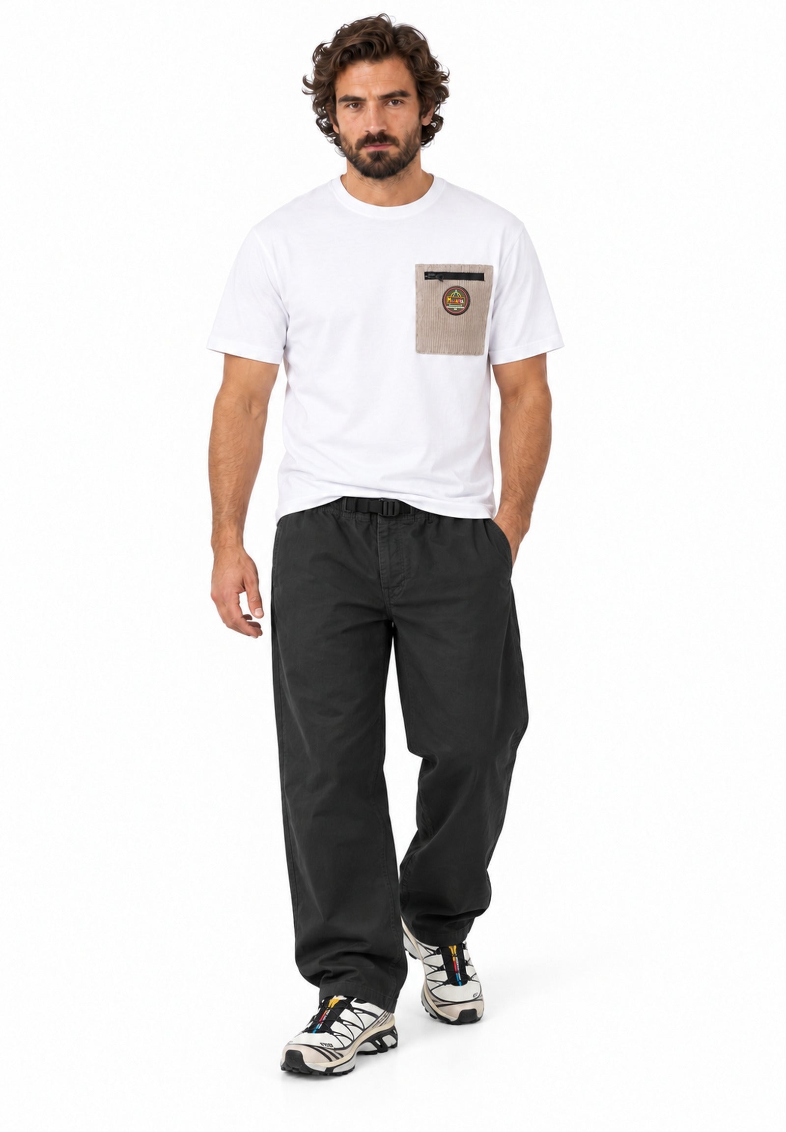 Velvet pocket t-shirt
