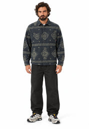 Ethnic moleskin shirt