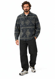 Ethnic moleskin shirt
