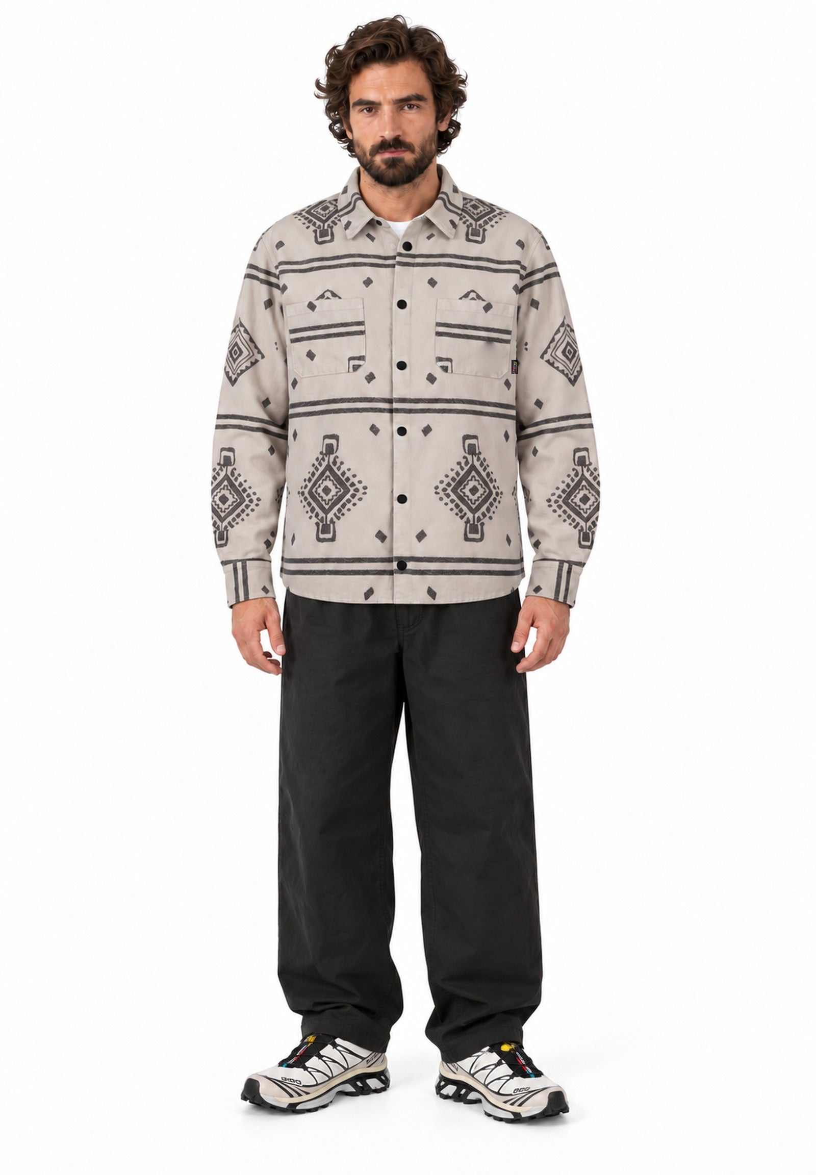 Ethnic moleskin shirt