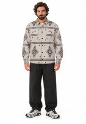 Ethnic moleskin shirt