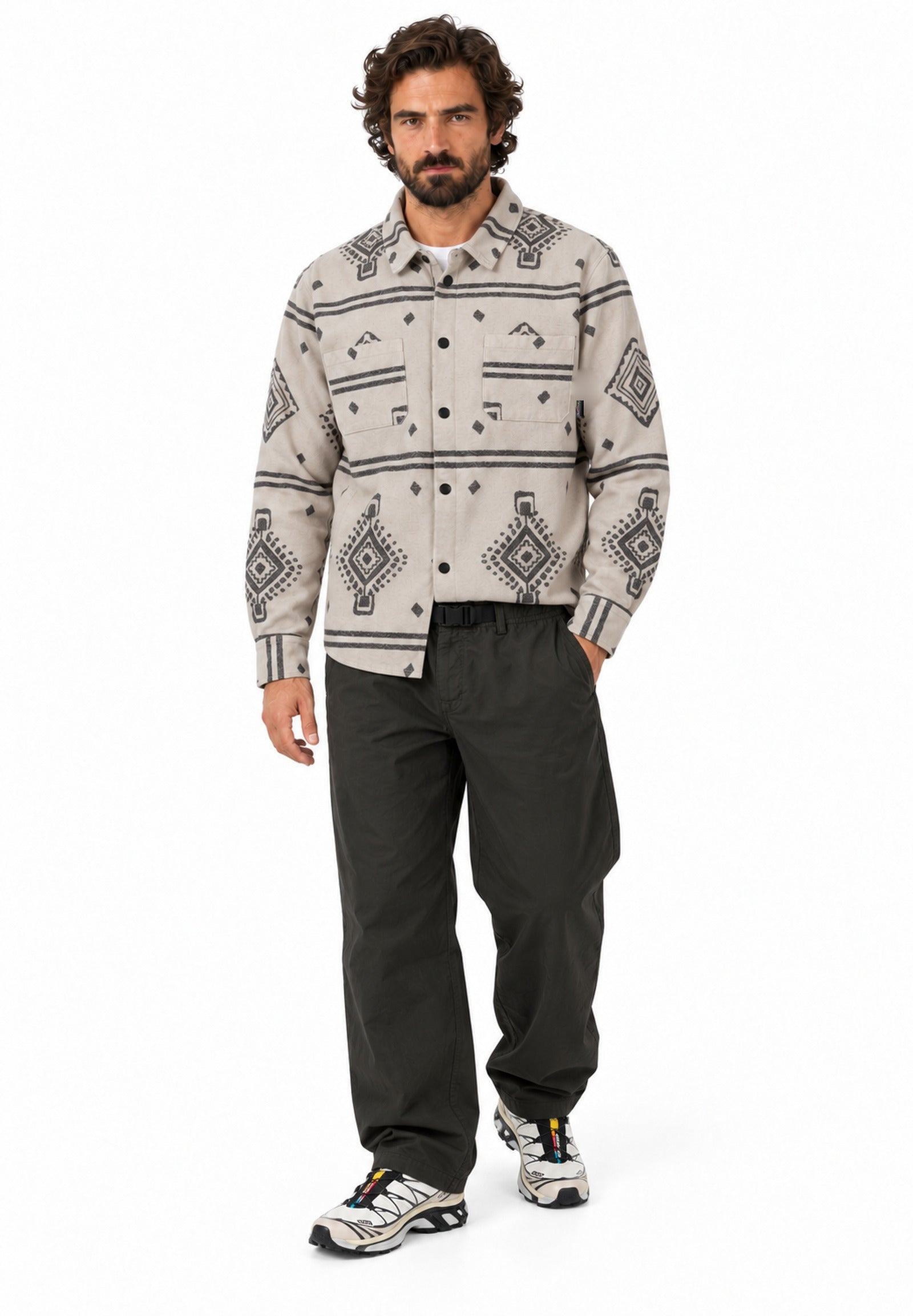 Ethnic moleskin shirt
