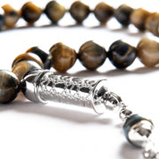 Tiger's eye stone rosary 8 mm