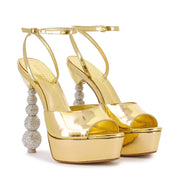 NATALIA CRYSTAL PLATFORM SANDAL