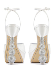 Natalia crystal platform sandal