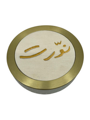 Candy bowl glass dia 16cm rice engrav nawarit embroidery