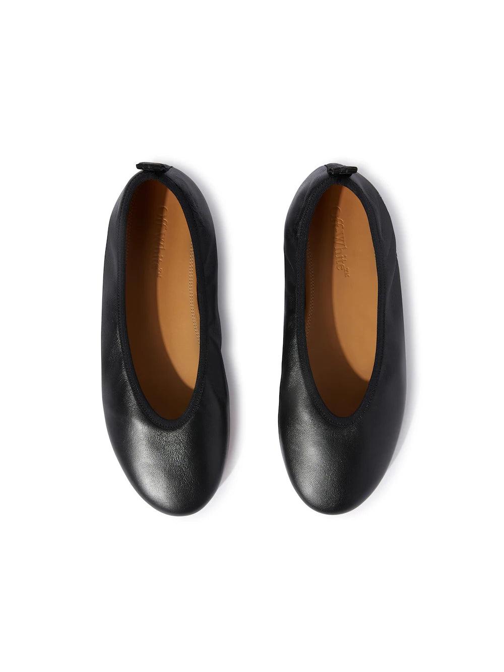 Black "high heel" ballerina