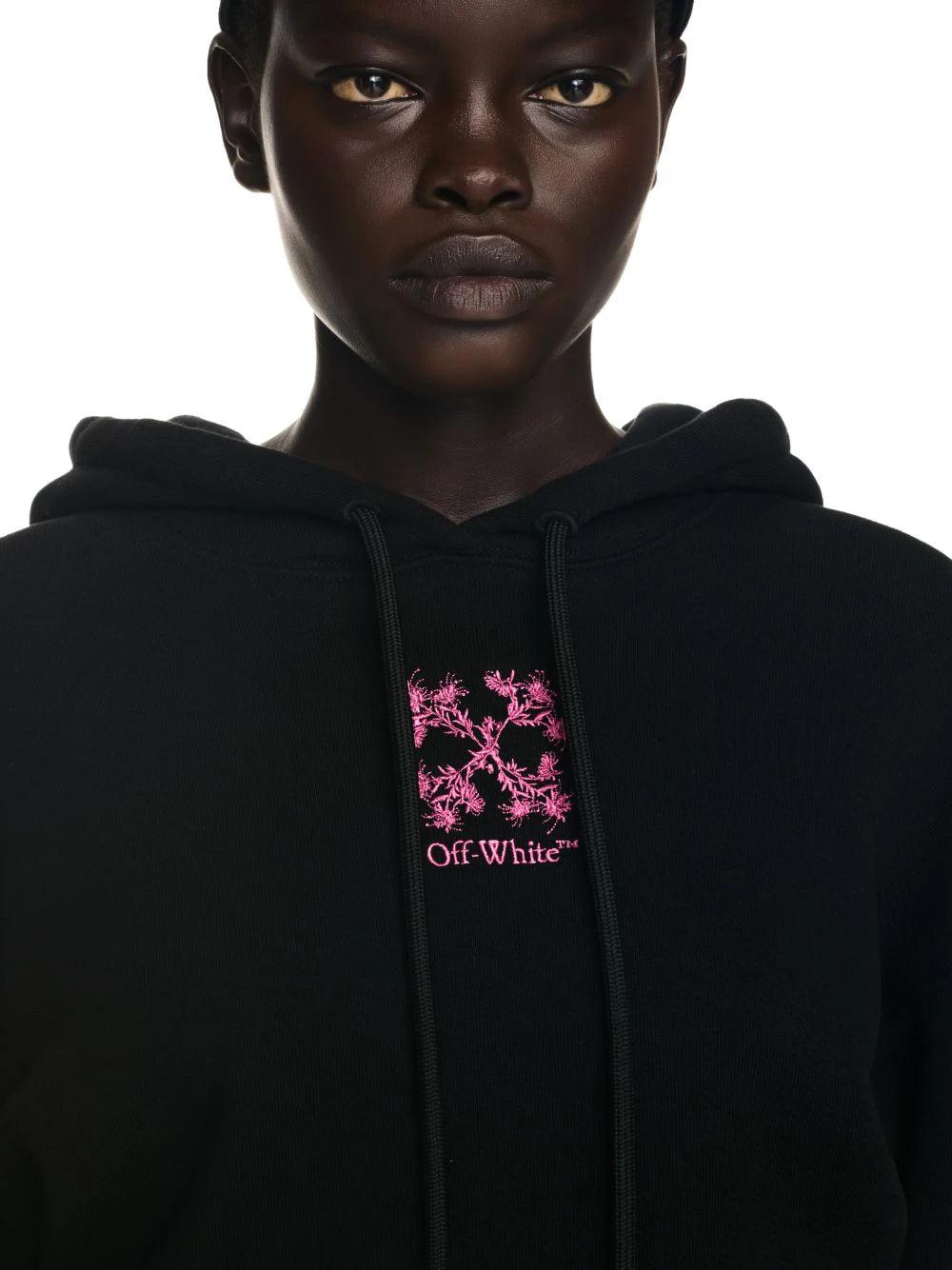 embr mini arrow crop hoodie