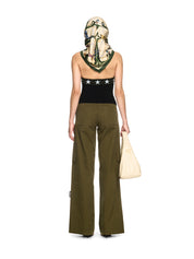 Green toybox cotton cargo pants