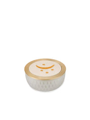 Candy bowl glass dia 16cm rice engrav moon embroidery