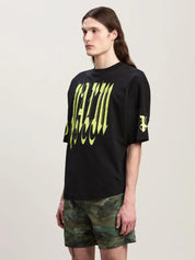 Gothic logo over T-shirt black