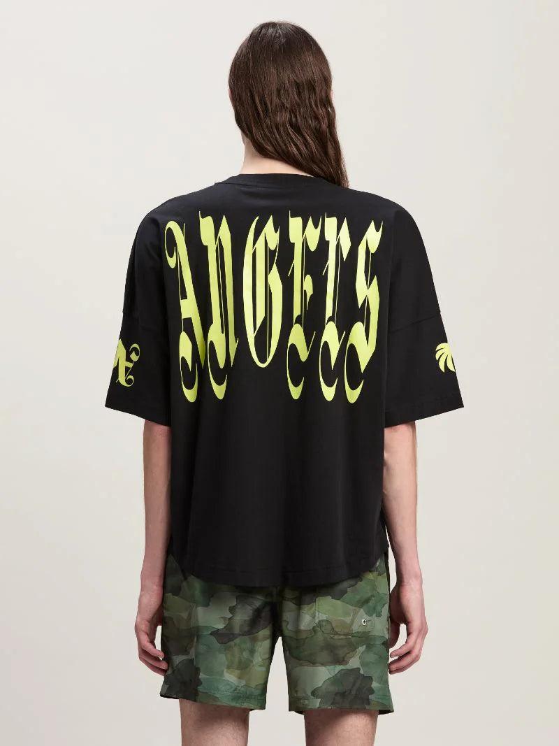 Gothic logo over T-shirt black