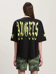 Gothic logo over T-shirt black