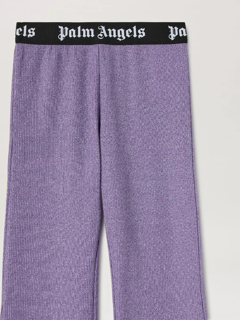 LOGO BAND LUREX PANTS