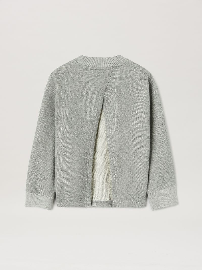 LUREX OPEN BACK SWEATSHIRT