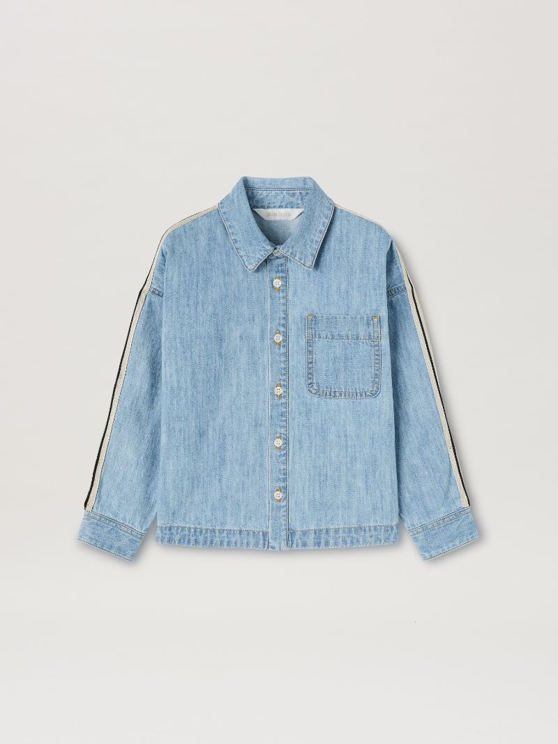 TRACK CHAMBRAY OVERLOGO SHIRT شيرت 