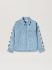 TRACK CHAMBRAY OVERLOGO SHIRT شيرت 