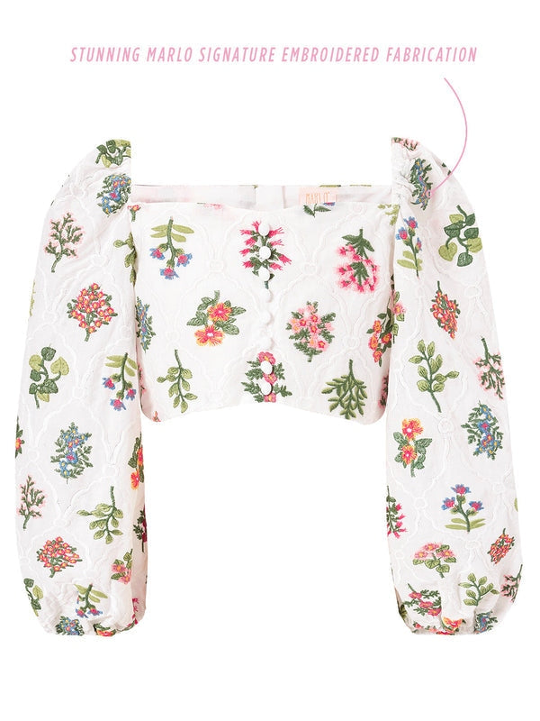Lillian embrdoiered top