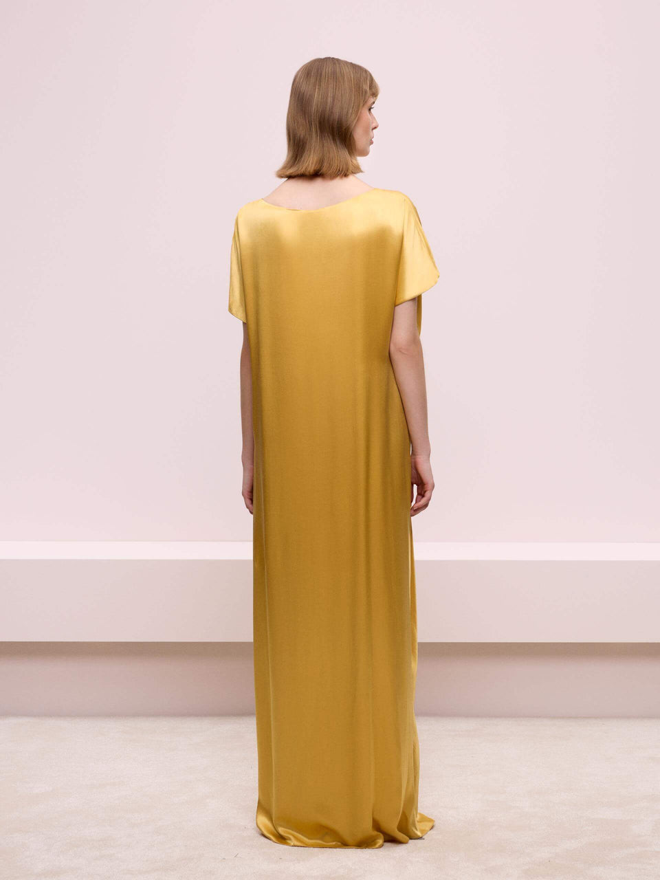 MUSTARD COLOR LONG DRESS