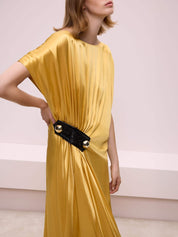 MUSTARD COLOR LONG DRESS