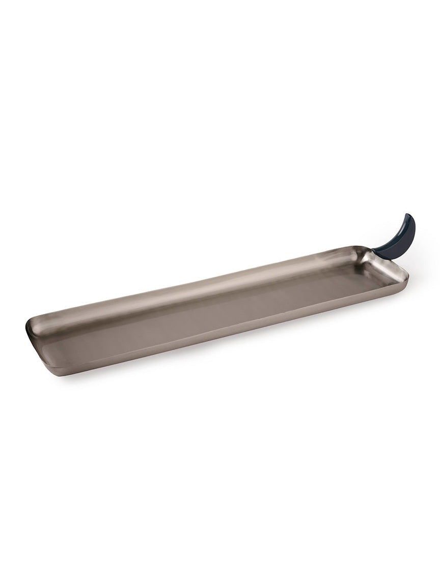 Tray ss 60x15cm moon silver