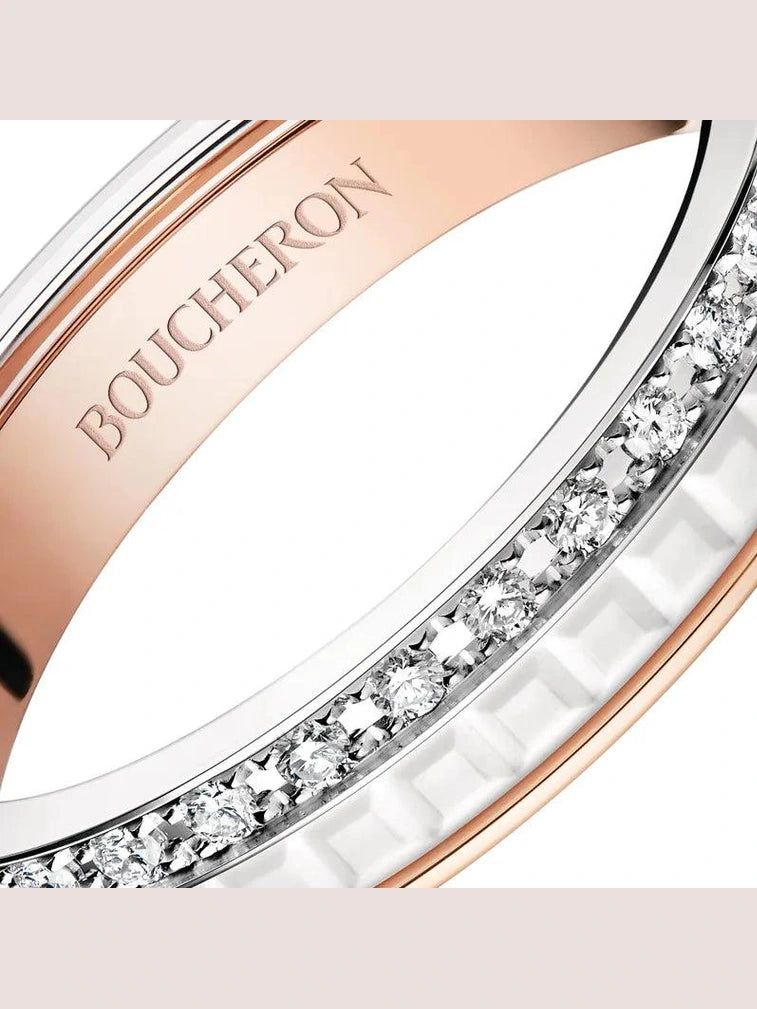 Quatre white edition wedding band