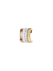 Quatre white edition single clip earring