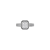 Vendôme liseré engagement ring