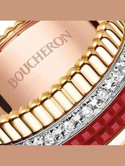 Quatre red edition large ring