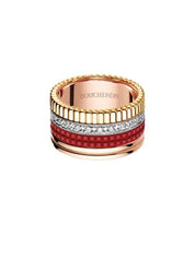 Quatre red edition large ring