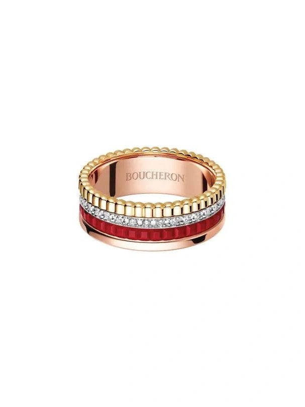 Quatre red edition small ring