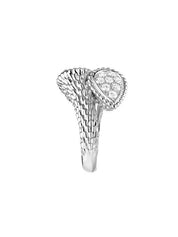 Serpent bohème toi et moi ring s motif