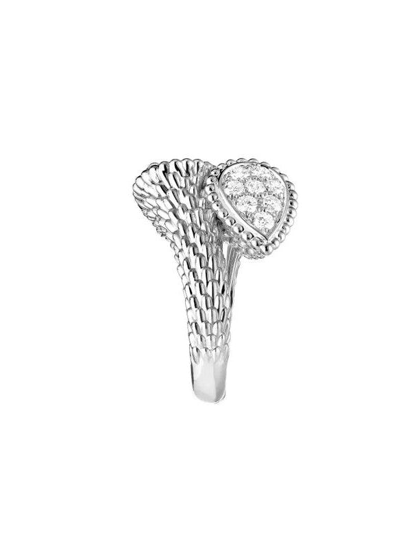 Serpent bohème toi et moi ring s motif